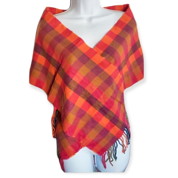 NEW!!! Multicolor Plaid Scarf - Picture 2 of 10